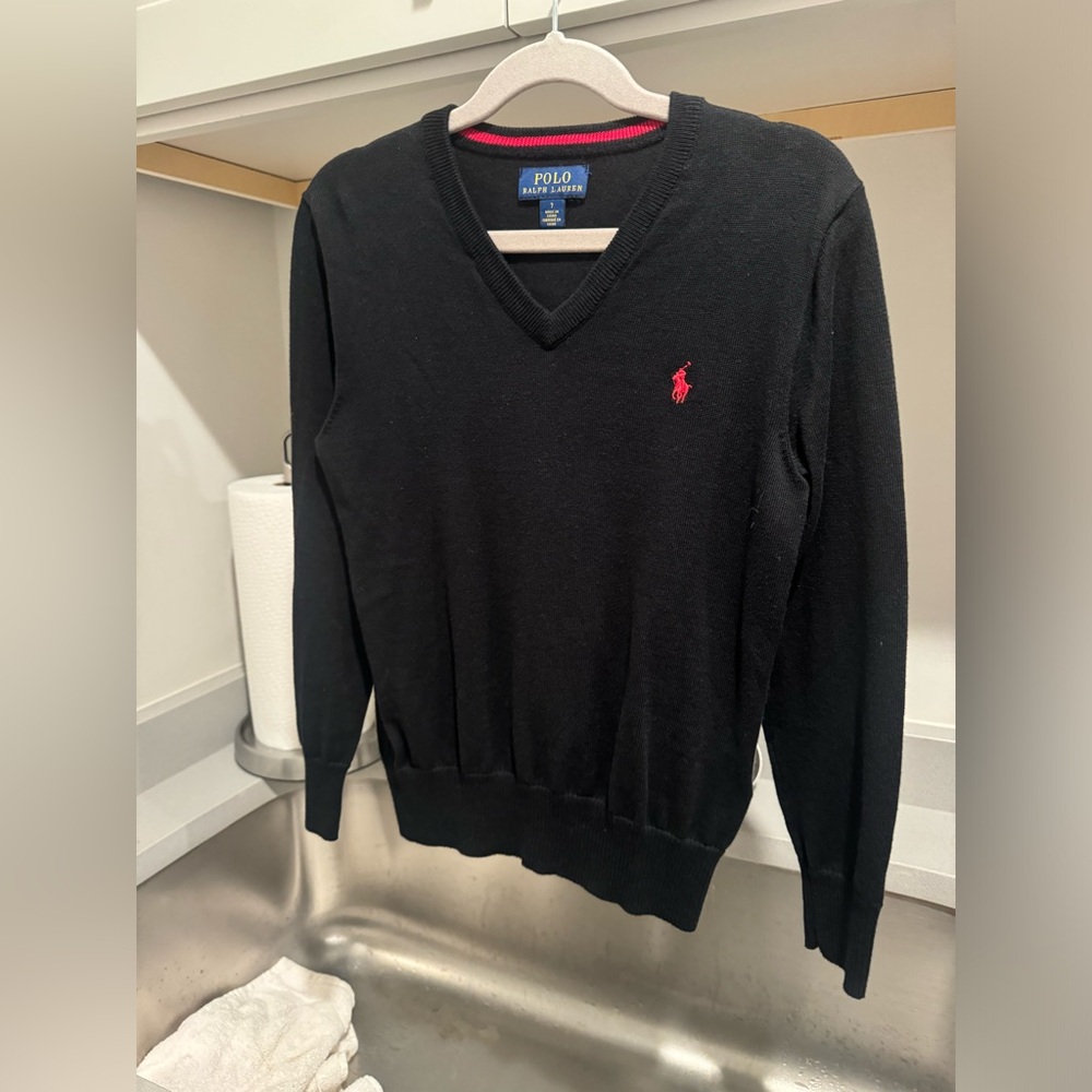 Boys polo v neck sweater